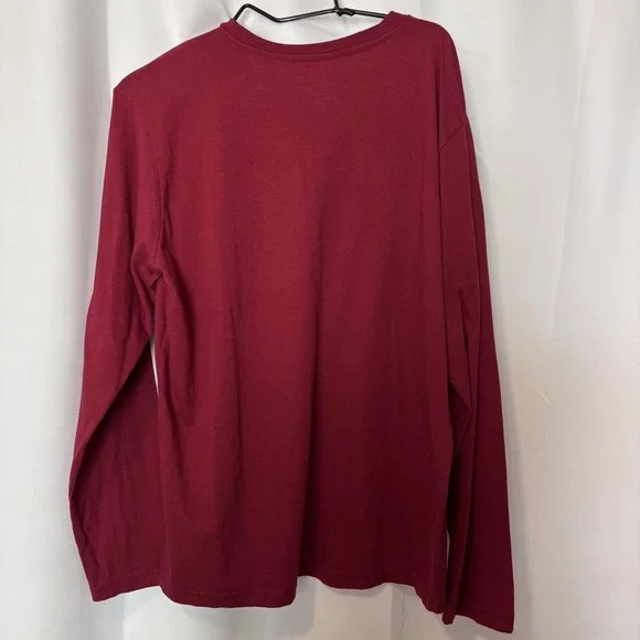 Kenneth Cole New York T Shirt Long Sleeve Red Size Large - Picture 2 of 6